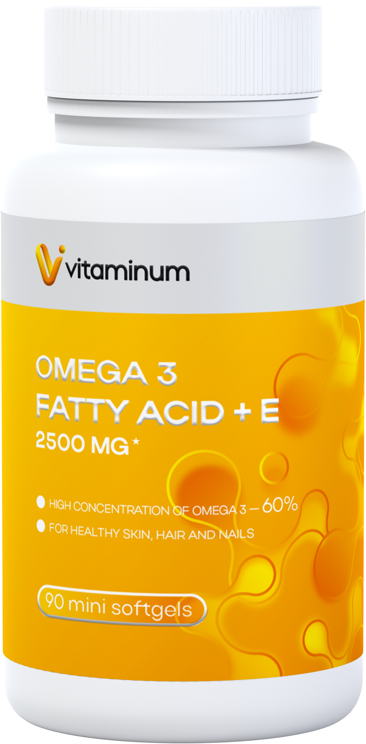  Vitaminum ОМЕГА 3 60% + витамин Е (2500 MG*) 90 капсул 700 мг   в Славянске-на-Кубани